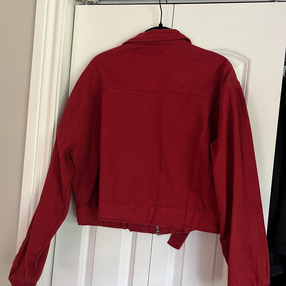 Red Zip-Up Jacket - Picture 2 of 4